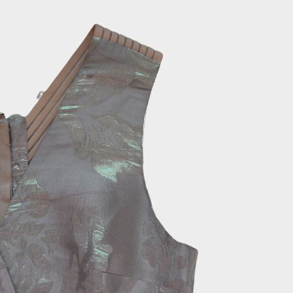 ASOS Women's Cocktail Dress Mini Gray & Metallic Size 2 - Picture 4 of 9